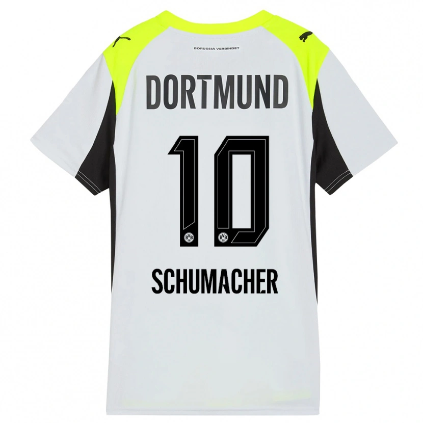 Danxen Kinder Rita Schumacher #10 Fluoreszierendes Gelb Auswärtstrikot Trikot 2025/26 T-Shirt