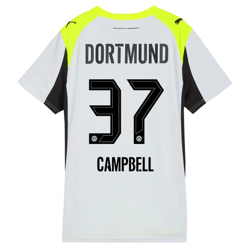 Danxen Kinder Cole Campbell #37 Fluoreszierendes Gelb Auswärtstrikot Trikot 2025/26 T-Shirt