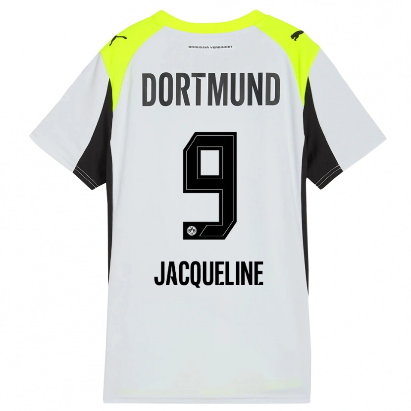 Danxen Kinder Moreno Jacqueline #9 Fluoreszierendes Gelb Auswärtstrikot Trikot 2025/26 T-Shirt