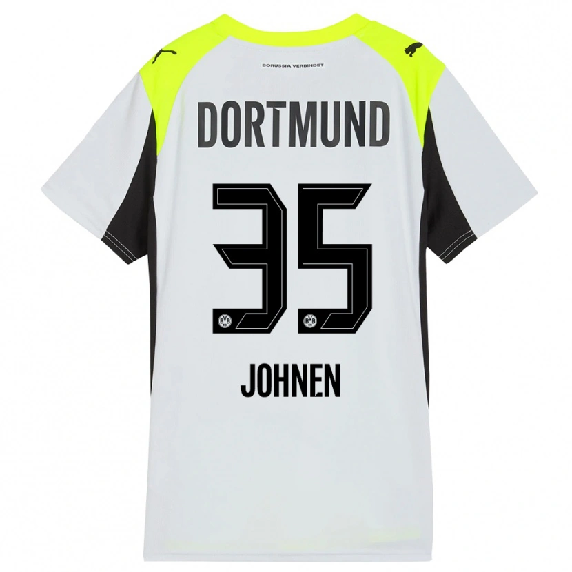 Danxen Kinder Marcel Johnen #35 Fluoreszierendes Gelb Auswärtstrikot Trikot 2025/26 T-Shirt