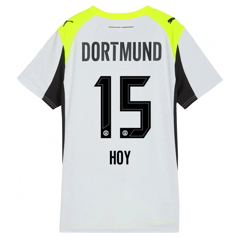 Danxen Kinder Justin Hoy #15 Fluoreszierendes Gelb Auswärtstrikot Trikot 2025/26 T-Shirt