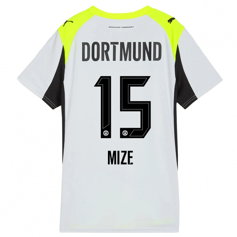 Danxen Kinder Jack Mize #15 Fluoreszierendes Gelb Auswärtstrikot Trikot 2025/26 T-Shirt