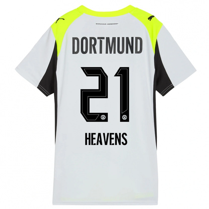 Danxen Kinder Lukas Heavens #21 Fluoreszierendes Gelb Auswärtstrikot Trikot 2025/26 T-Shirt