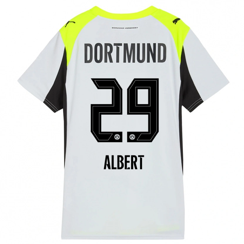 Danxen Kinder Mathis Albert #29 Fluoreszierendes Gelb Auswärtstrikot Trikot 2025/26 T-Shirt