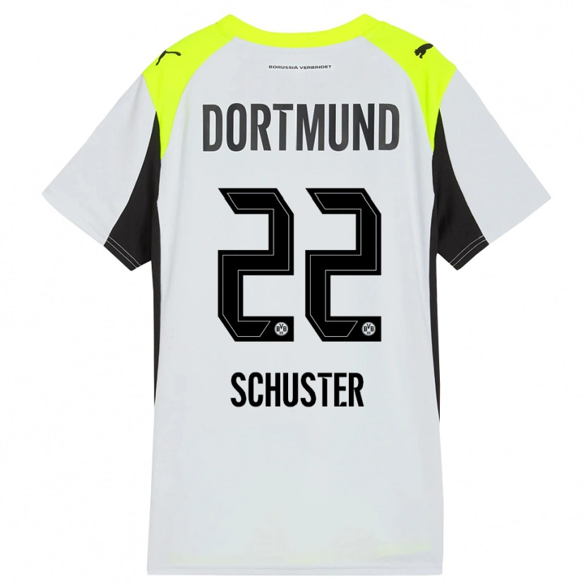 Danxen Kinder Melanie Schuster #22 Fluoreszierendes Gelb Auswärtstrikot Trikot 2025/26 T-Shirt