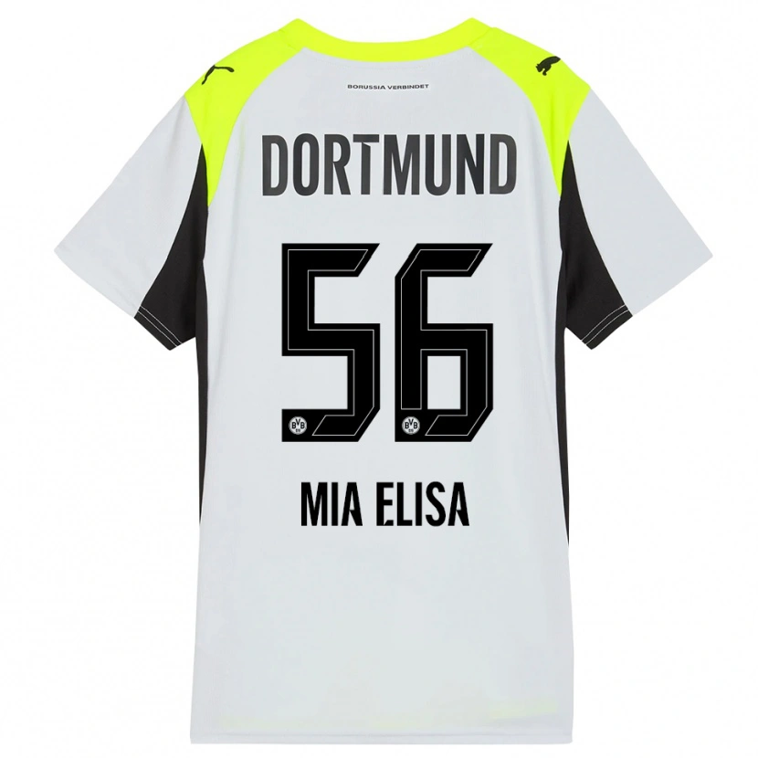 Danxen Kinder Bomnuter Mia Elisa #56 Fluoreszierendes Gelb Auswärtstrikot Trikot 2025/26 T-Shirt