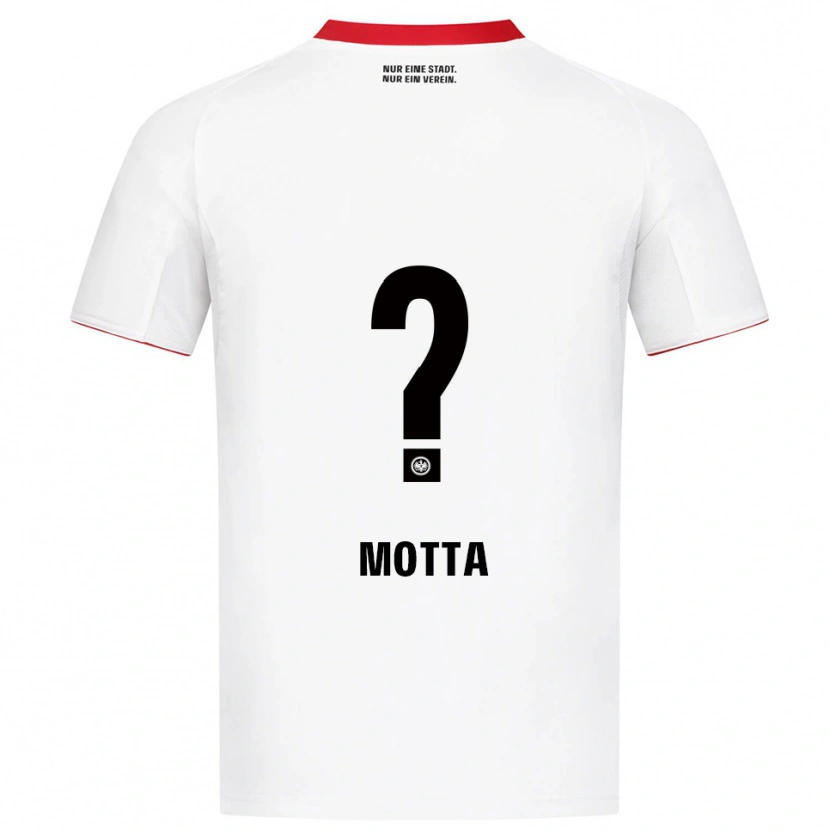 Danxen Kinder Noel Motta #0 Weiß Rot Auswärtstrikot Trikot 2025/26 T-Shirt