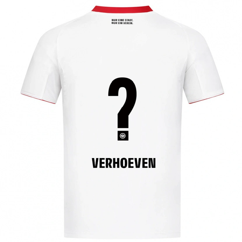 Danxen Kinder Raphael Verhoeven #0 Weiß Rot Auswärtstrikot Trikot 2025/26 T-Shirt