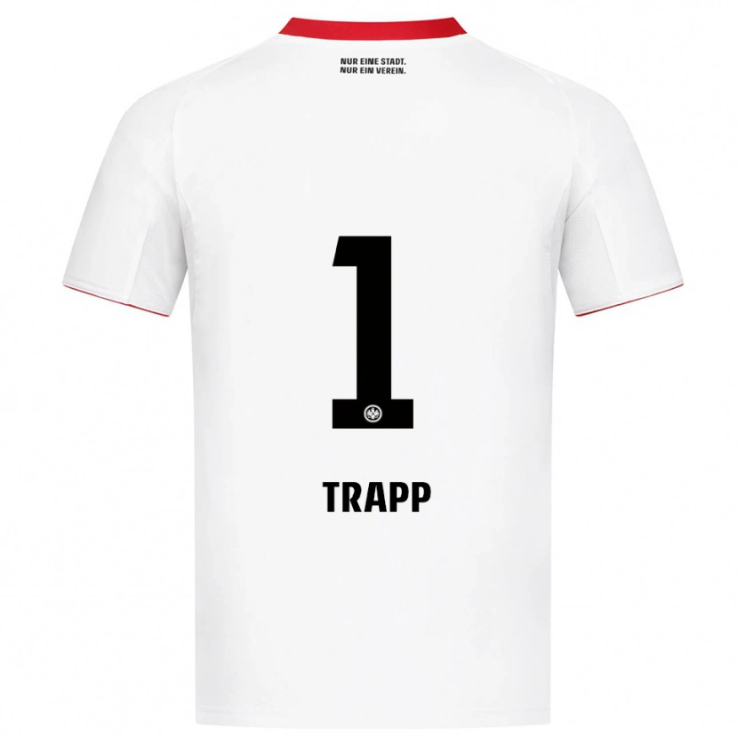 Danxen Kinder Kevin Trapp #1 Weiß Rot Auswärtstrikot Trikot 2025/26 T-Shirt