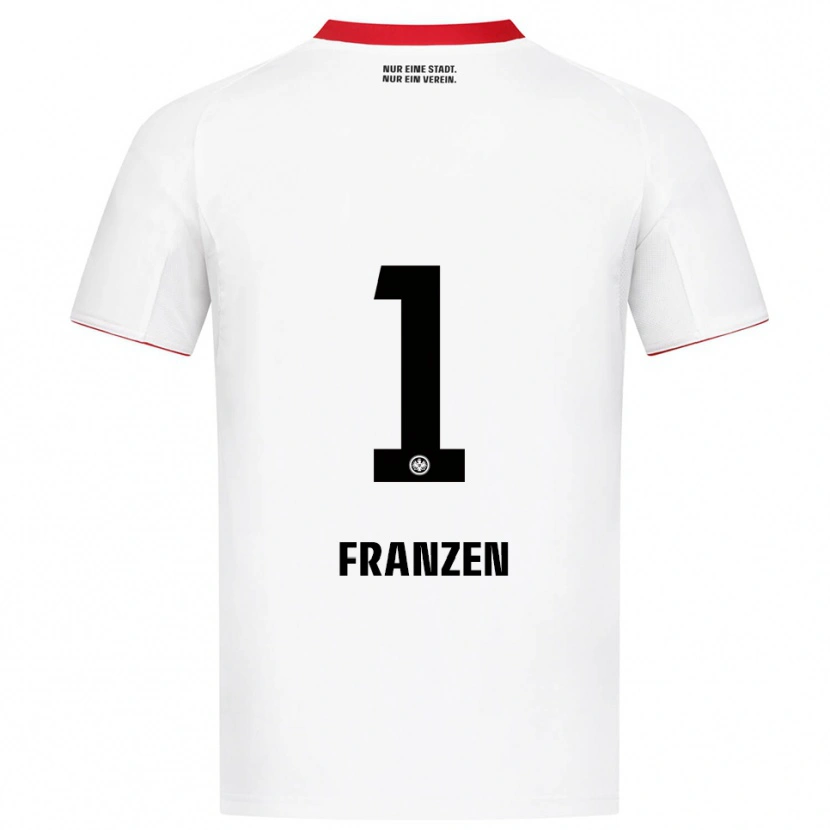 Danxen Kinder Marlon Franzen #1 Weiß Rot Auswärtstrikot Trikot 2025/26 T-Shirt