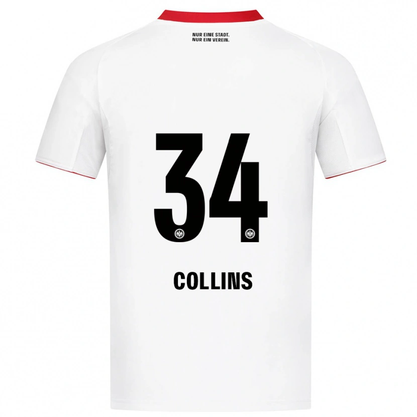 Danxen Kinder Nnamdi Collins #34 Weiß Rot Auswärtstrikot Trikot 2025/26 T-Shirt