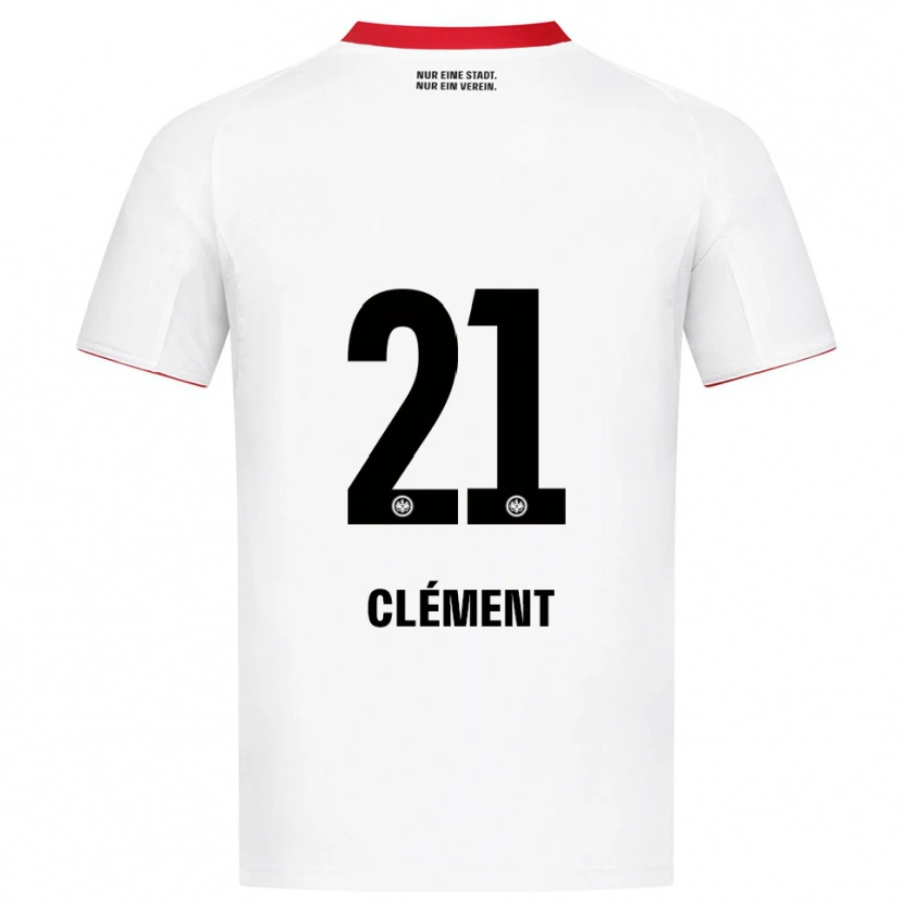 Danxen Kinder Noah Clément #21 Weiß Rot Auswärtstrikot Trikot 2025/26 T-Shirt