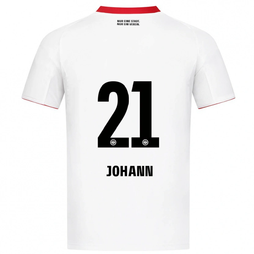 Danxen Kinder Hannah Johann #21 Weiß Rot Auswärtstrikot Trikot 2025/26 T-Shirt