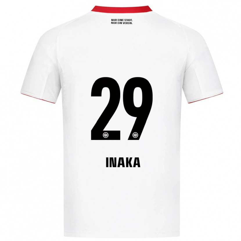 Danxen Kinder Arthur Inaka #29 Weiß Rot Auswärtstrikot Trikot 2025/26 T-Shirt