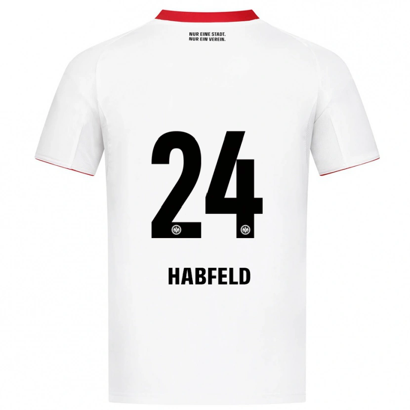 Danxen Kinder Josef Haßfeld #24 Weiß Rot Auswärtstrikot Trikot 2025/26 T-Shirt
