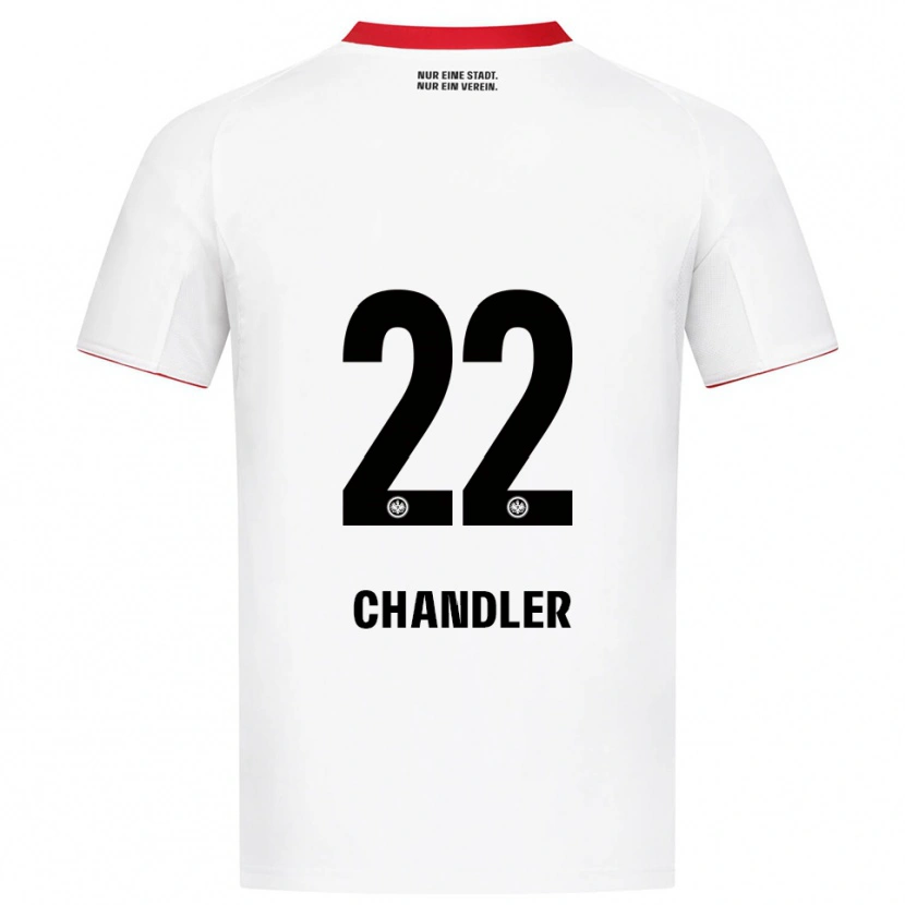 Danxen Kinder Timothy Chandler #22 Weiß Rot Auswärtstrikot Trikot 2025/26 T-Shirt