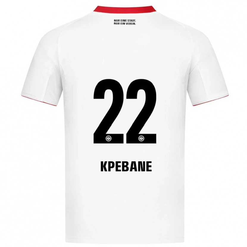 Danxen Kinder Tamiou Kpebane #22 Weiß Rot Auswärtstrikot Trikot 2025/26 T-Shirt