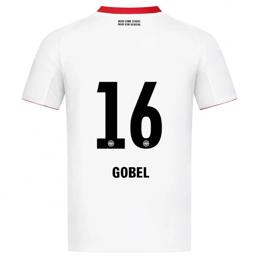 Danxen Kinder Marlon Göbel #16 Weiß Rot Auswärtstrikot Trikot 2025/26 T-Shirt