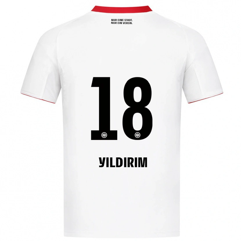 Danxen Kinder Metehan Yildirim #18 Weiß Rot Auswärtstrikot Trikot 2025/26 T-Shirt