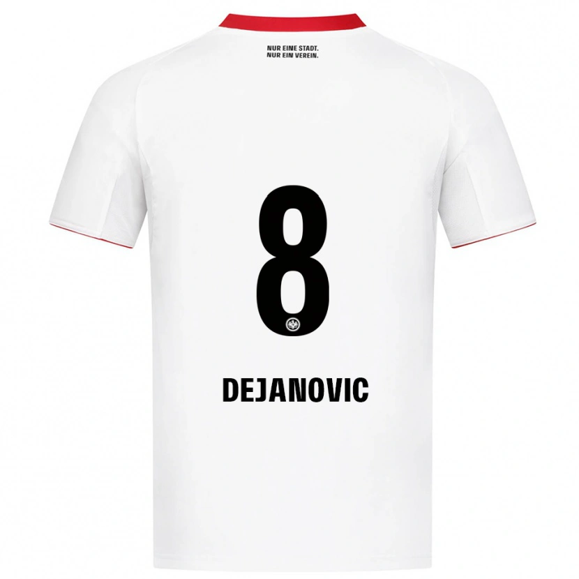 Danxen Kinder Daniel Dejanovic #8 Weiß Rot Auswärtstrikot Trikot 2025/26 T-Shirt