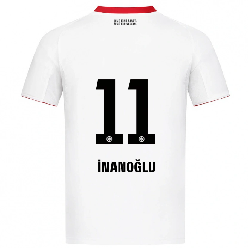 Danxen Kinder Kaan İnanoğlu #11 Weiß Rot Auswärtstrikot Trikot 2025/26 T-Shirt