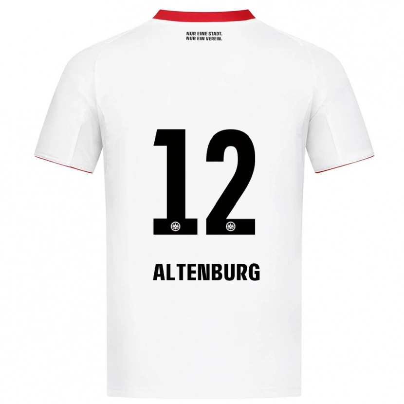 Danxen Kinder Lina Altenburg #12 Weiß Rot Auswärtstrikot Trikot 2025/26 T-Shirt