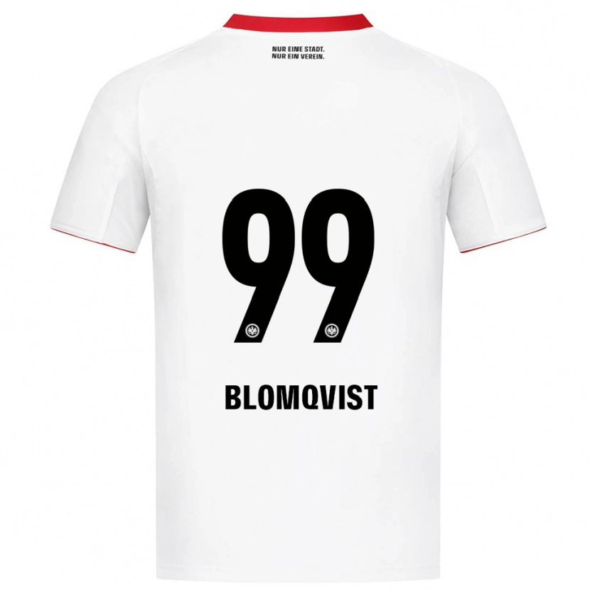 Danxen Kinder Rebecka Blomqvist #99 Weiß Rot Auswärtstrikot Trikot 2025/26 T-Shirt