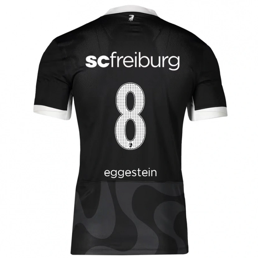 Danxen Kinder Maximilian Eggestein #8 Schwarz Weiß Auswärtstrikot Trikot 2025/26 T-Shirt