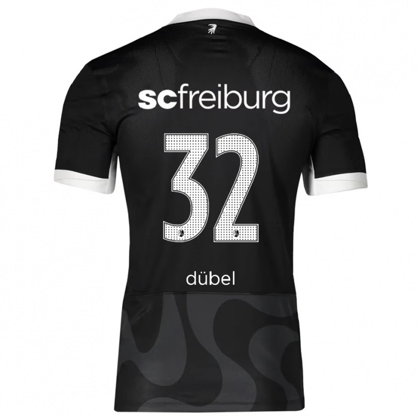 Danxen Kinder Sarah-Lisa Dübel #32 Schwarz Weiß Auswärtstrikot Trikot 2025/26 T-Shirt
