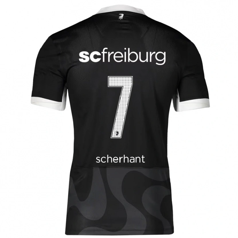 Danxen Kinder Derry Scherhant #7 Schwarz Weiß Auswärtstrikot Trikot 2025/26 T-Shirt