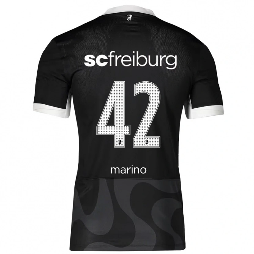 Danxen Kinder Luca Marino #42 Schwarz Weiß Auswärtstrikot Trikot 2025/26 T-Shirt
