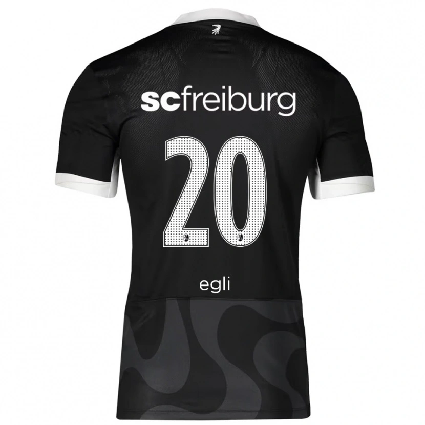 Danxen Kinder Leela Egli #20 Schwarz Weiß Auswärtstrikot Trikot 2025/26 T-Shirt