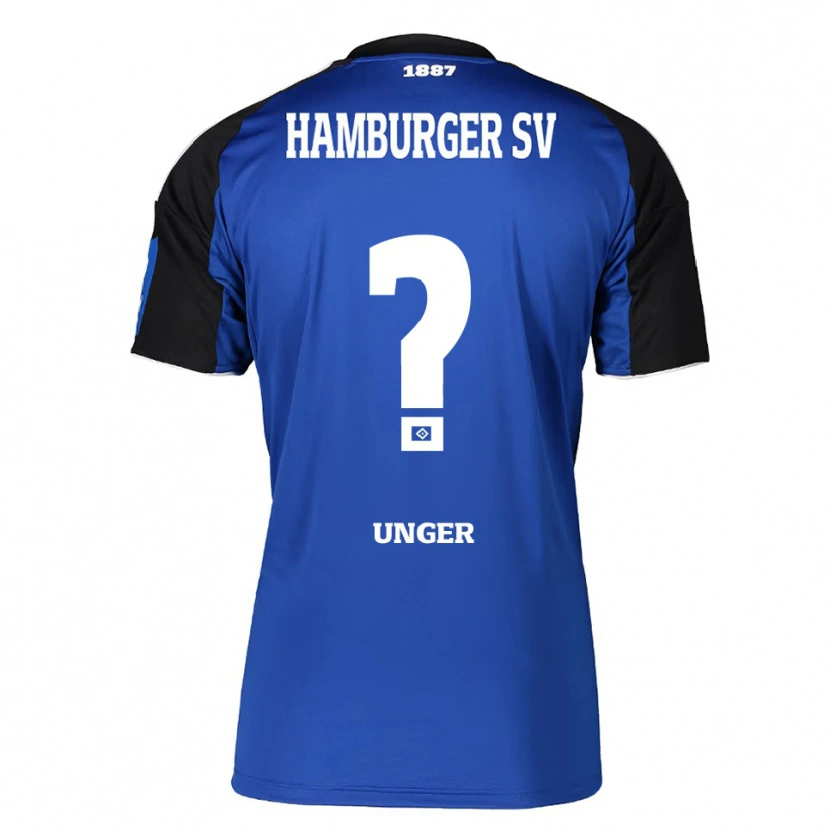 Danxen Kinder Paul Luca Unger #0 Blau Schwarz Auswärtstrikot Trikot 2025/26 T-Shirt