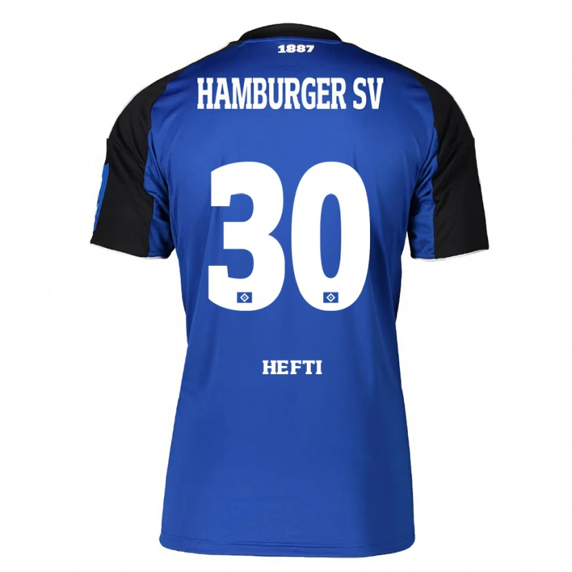 Danxen Kinder Silvan Hefti #30 Blau Schwarz Auswärtstrikot Trikot 2025/26 T-Shirt