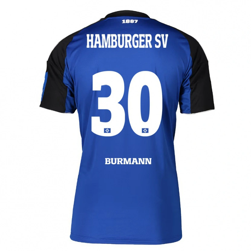 Danxen Kinder Tarah Burmann #30 Blau Schwarz Auswärtstrikot Trikot 2025/26 T-Shirt