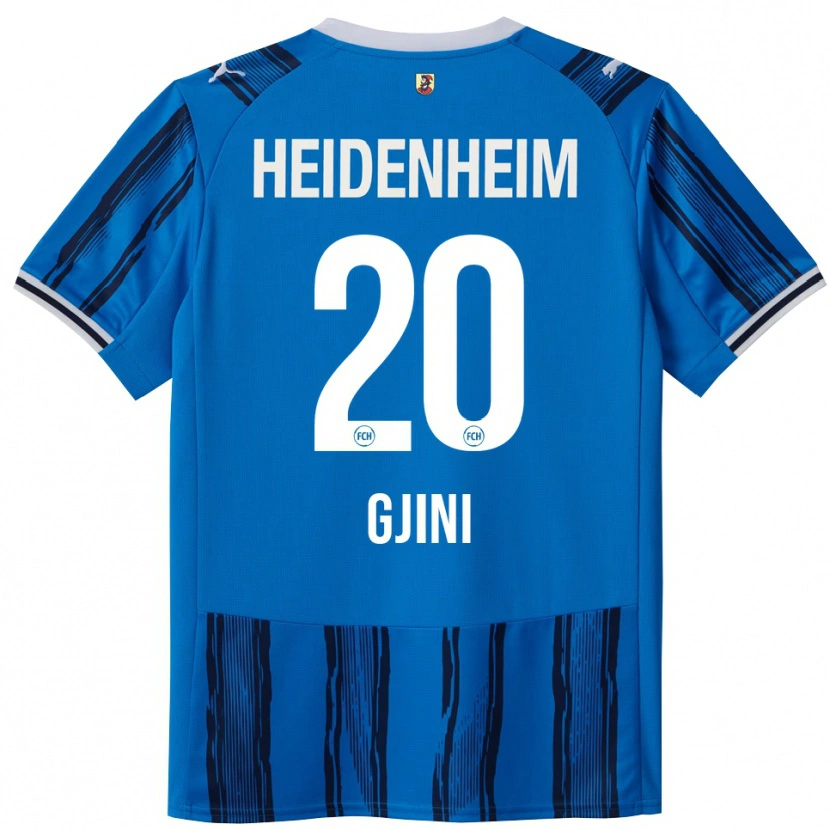 Danxen Kinder Leonard Gjini #20 Blau Marineblau Auswärtstrikot Trikot 2025/26 T-Shirt