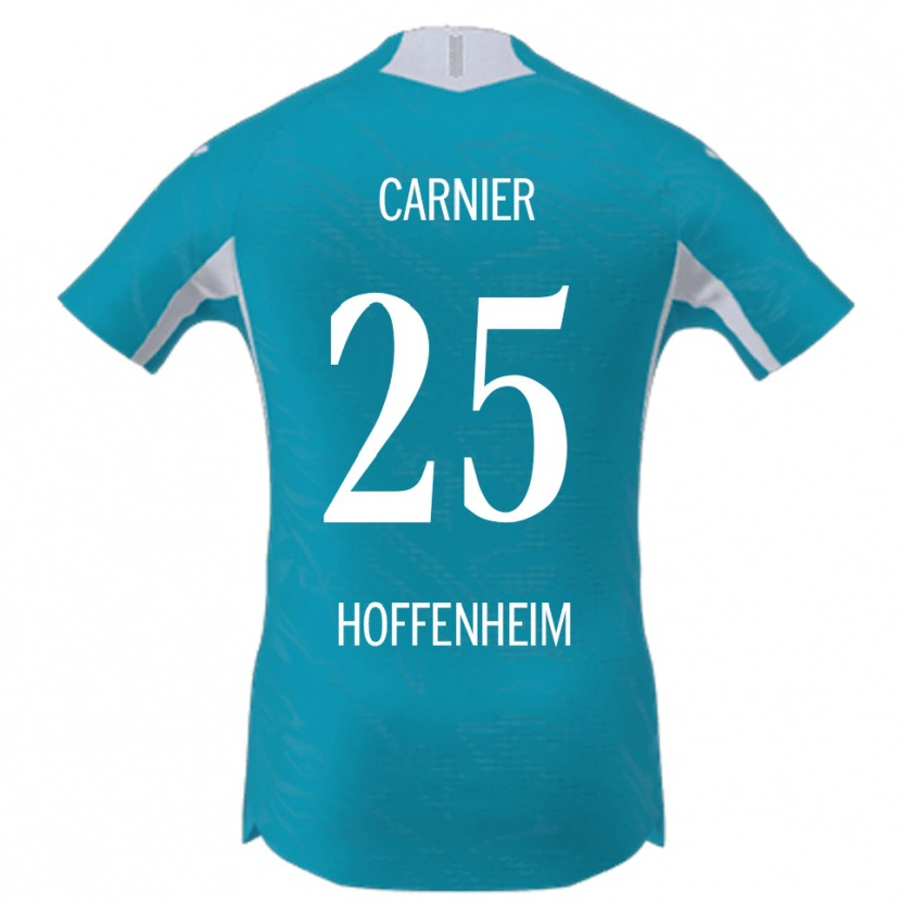 Danxen Kinder Alekseï Carnier #25 Himmelblau Auswärtstrikot Trikot 2025/26 T-Shirt