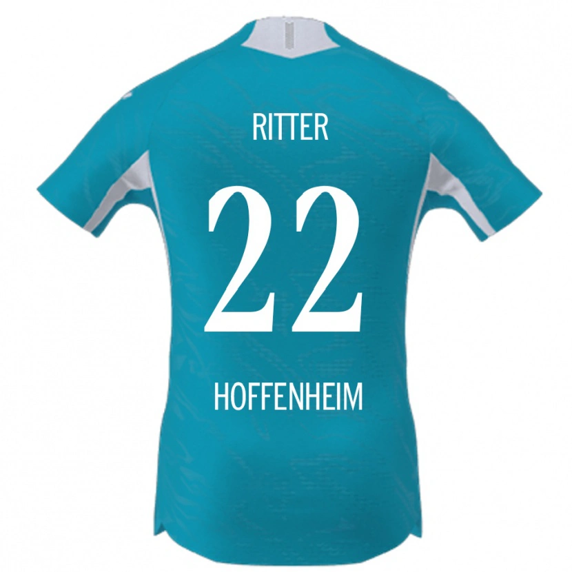 Danxen Kinder Sara Ritter #22 Himmelblau Auswärtstrikot Trikot 2025/26 T-Shirt