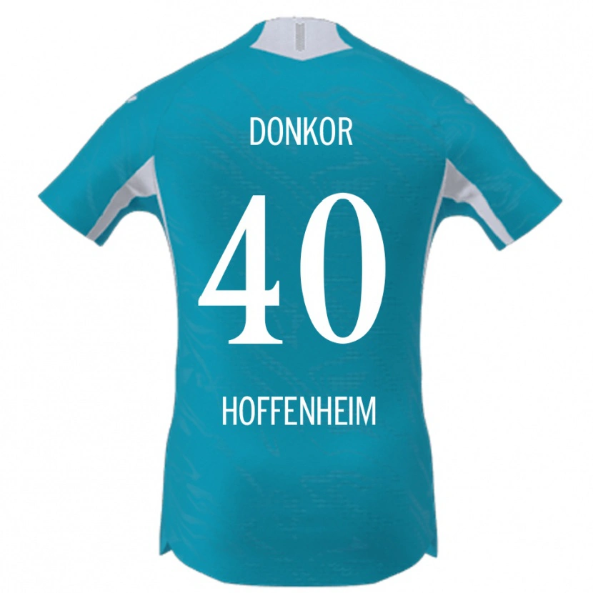 Danxen Kinder Denis Donkor #40 Himmelblau Auswärtstrikot Trikot 2025/26 T-Shirt