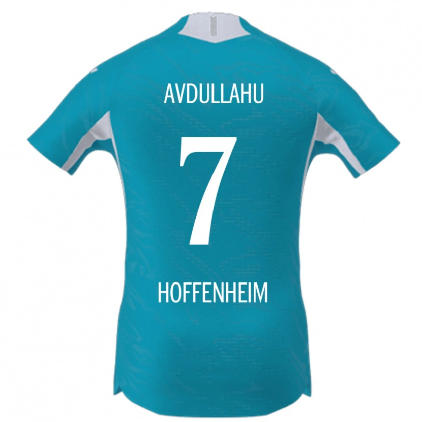 Danxen Kinder Leon Avdullahu #7 Himmelblau Auswärtstrikot Trikot 2025/26 T-Shirt