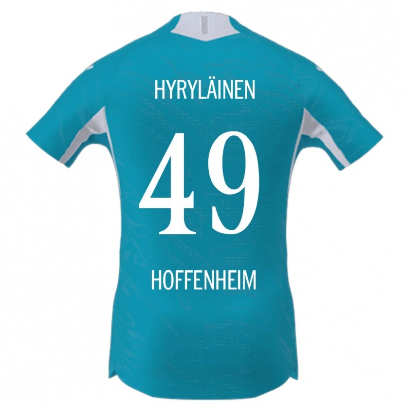 Danxen Kinder Luka Hyryläinen #49 Himmelblau Auswärtstrikot Trikot 2025/26 T-Shirt