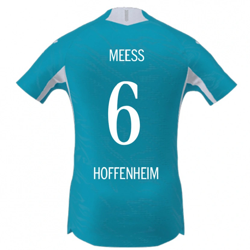 Danxen Kinder Jakob Meeß #6 Himmelblau Auswärtstrikot Trikot 2025/26 T-Shirt