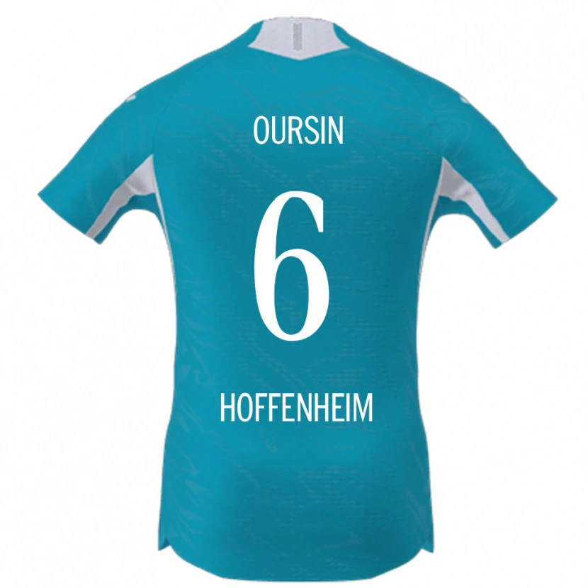 Danxen Kinder Fredrik Oursin #6 Himmelblau Auswärtstrikot Trikot 2025/26 T-Shirt