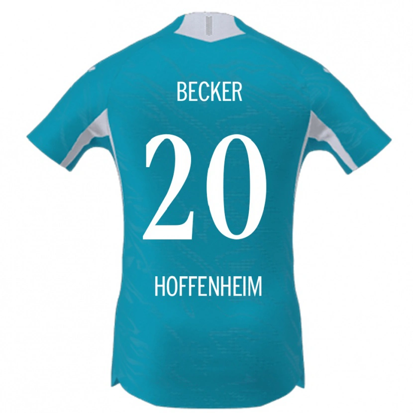 Danxen Kinder Finn Becker #20 Himmelblau Auswärtstrikot Trikot 2025/26 T-Shirt