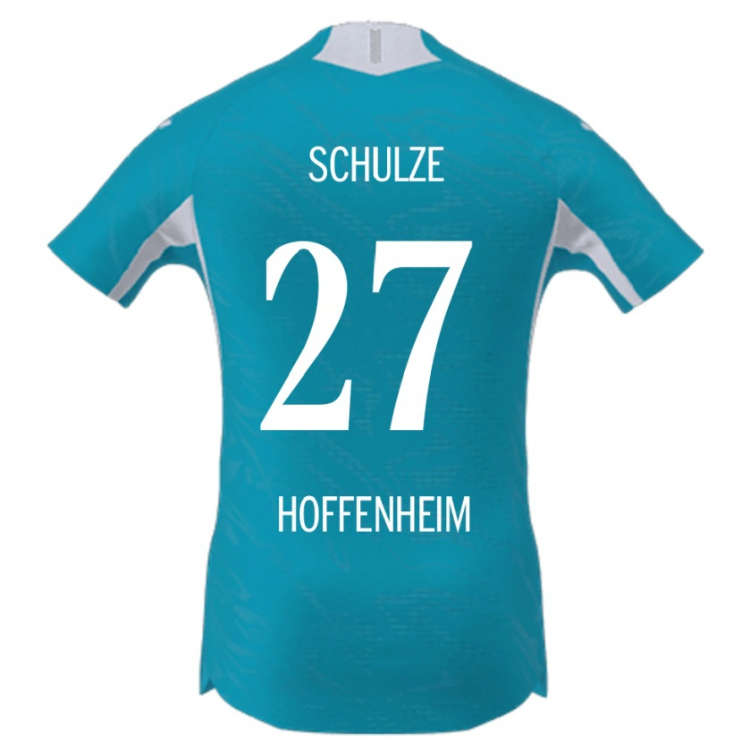 Danxen Kinder Louis Schulze #27 Himmelblau Auswärtstrikot Trikot 2025/26 T-Shirt