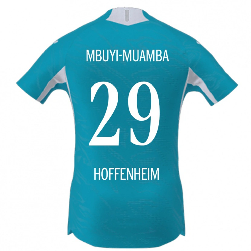 Danxen Kinder Hubert Mbuyi-Muamba #29 Himmelblau Auswärtstrikot Trikot 2025/26 T-Shirt