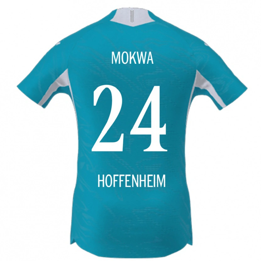 Danxen Kinder David Mokwa #24 Himmelblau Auswärtstrikot Trikot 2025/26 T-Shirt