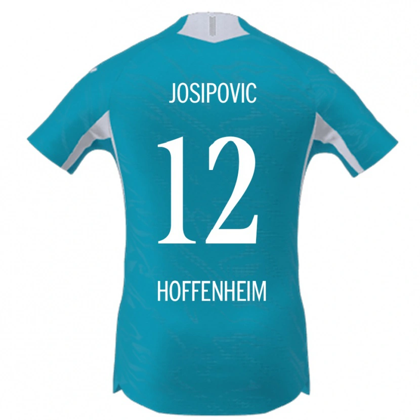 Danxen Kinder Mihael Josipovic #12 Himmelblau Auswärtstrikot Trikot 2025/26 T-Shirt