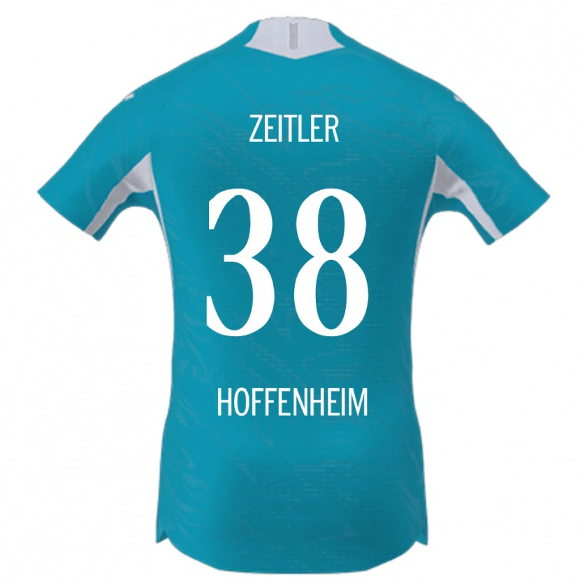 Danxen Kinder Deniz Zeitler #38 Himmelblau Auswärtstrikot Trikot 2025/26 T-Shirt