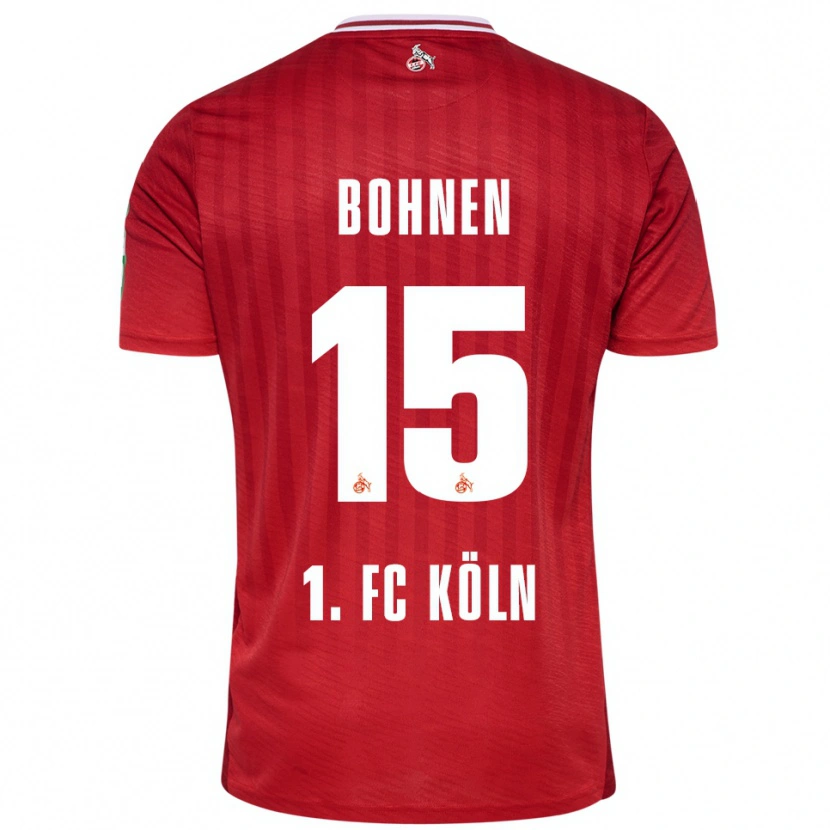 Danxen Kinder Amelie Bohnen #15 Rot Weiß Auswärtstrikot Trikot 2025/26 T-Shirt